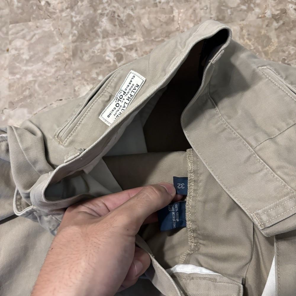 Polo Ralph Lauren Prospect Shorts Mens 32 Khaki Tan Chino 8.5" Cotton Twill - Picture 4 of 10